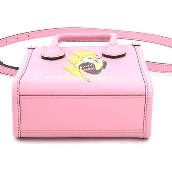 Auth Gucci Shoulder Bag Handbag Pink #160534G86B - Picture 4 of 15